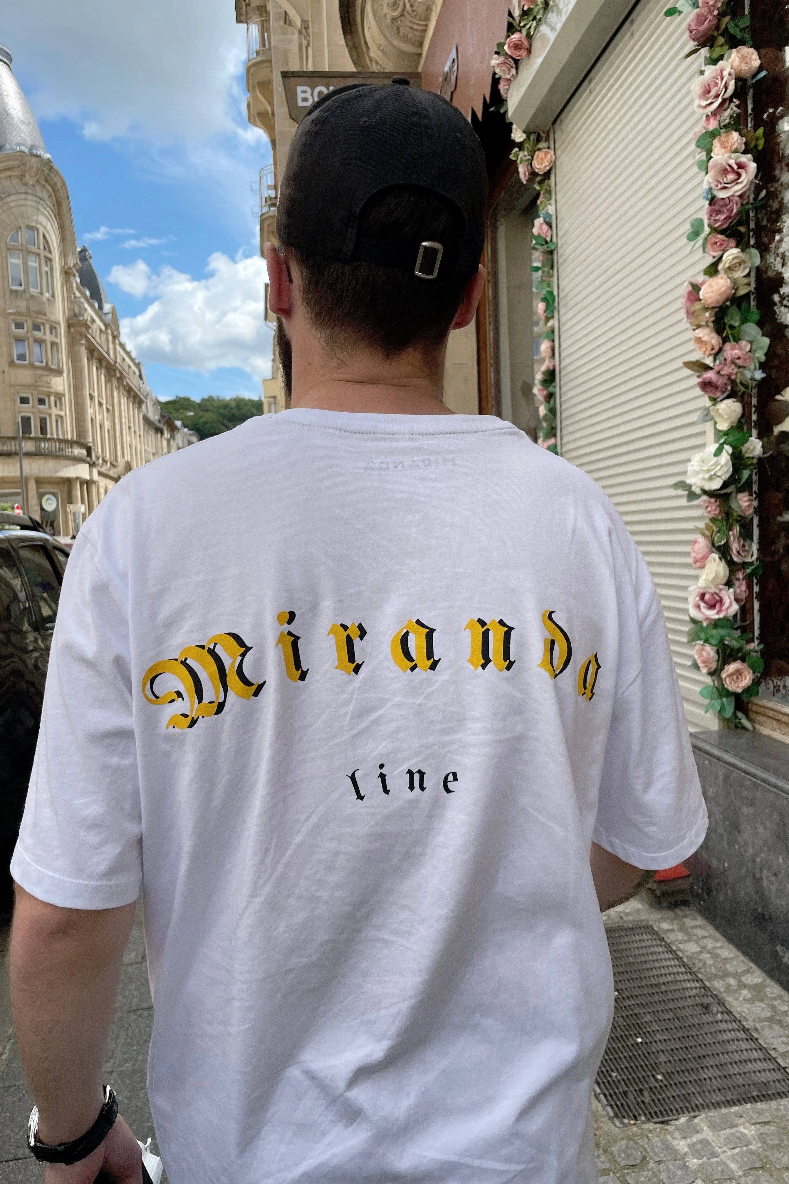 Camiseta Miranda Branca / Amarela