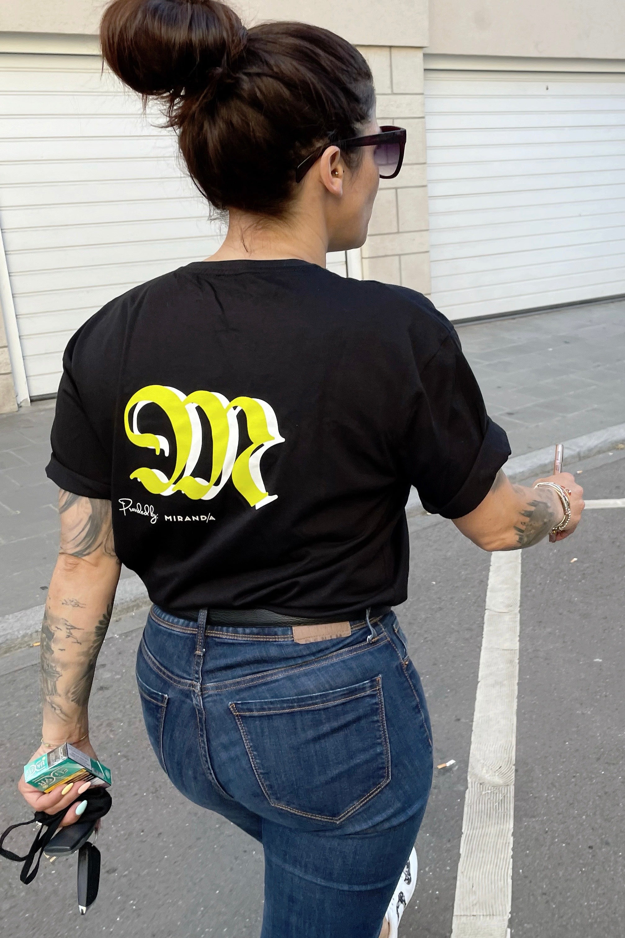 Camiseta Miranda Preta / Verde