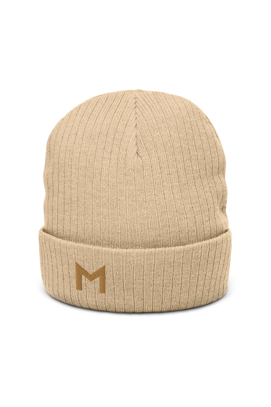 Gorro de malha canelada