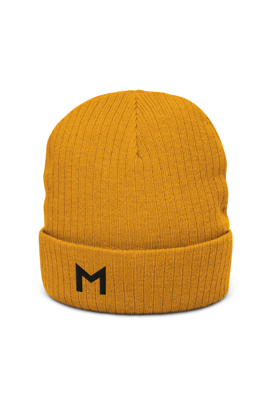 Gorro de malha canelada