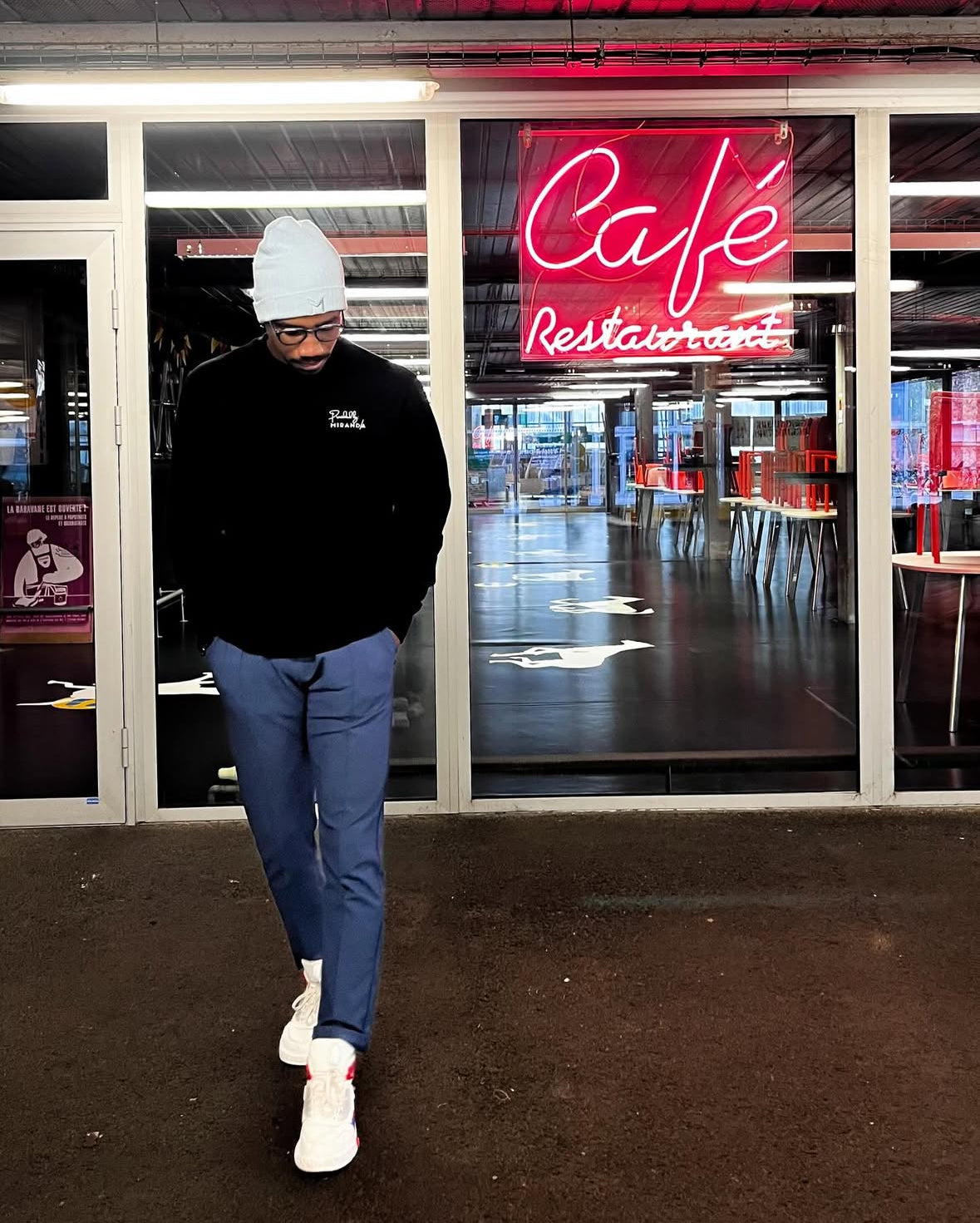 Gorro de malha canelada