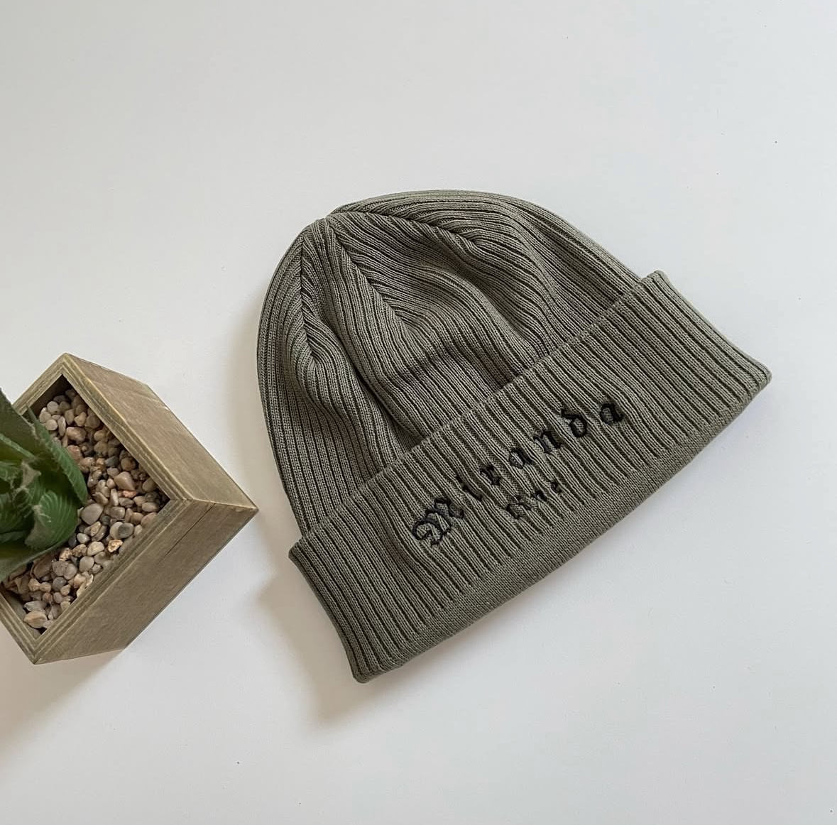 Gorro canelado orgânico