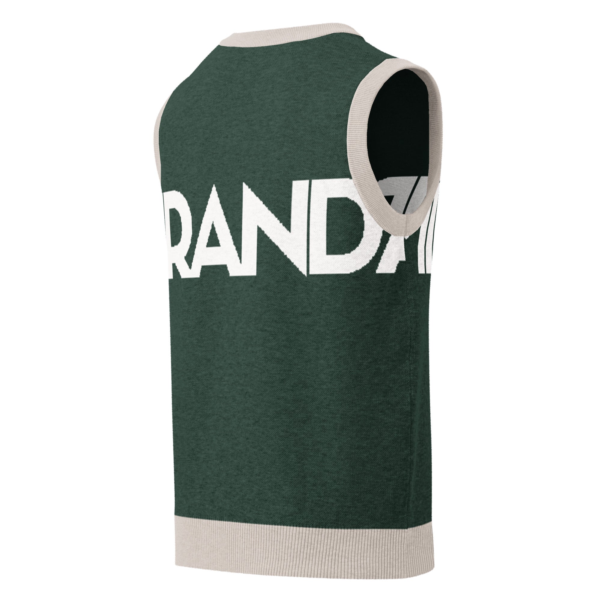 Colete decote em V em malha de pinho