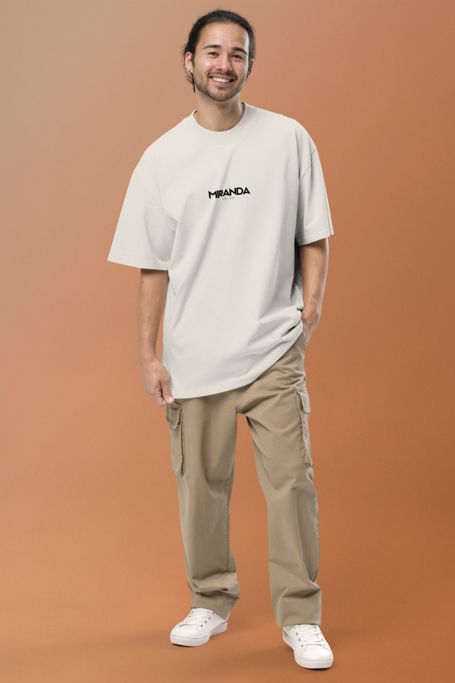 T-shirt desbotada oversized