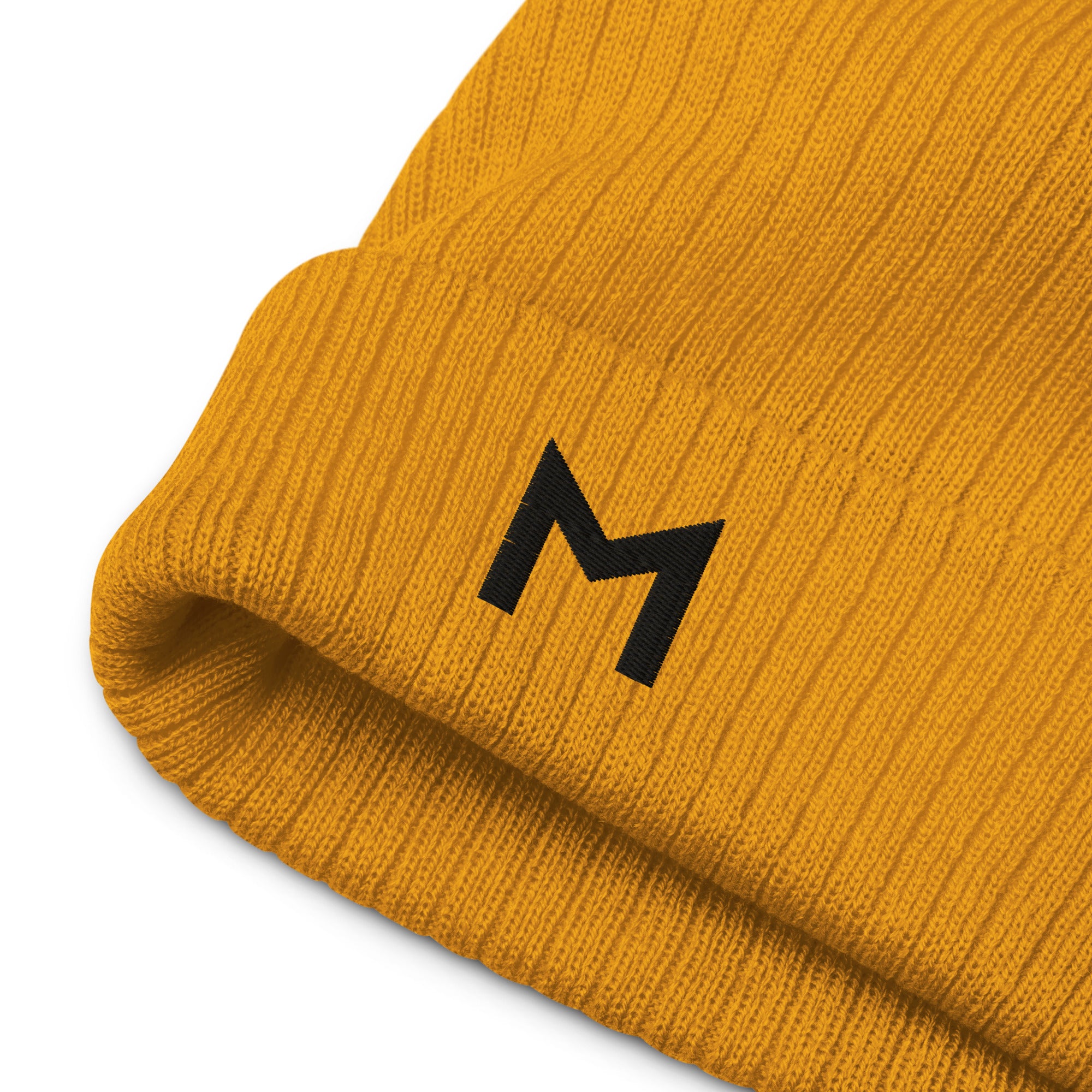 Gorro de malha canelada