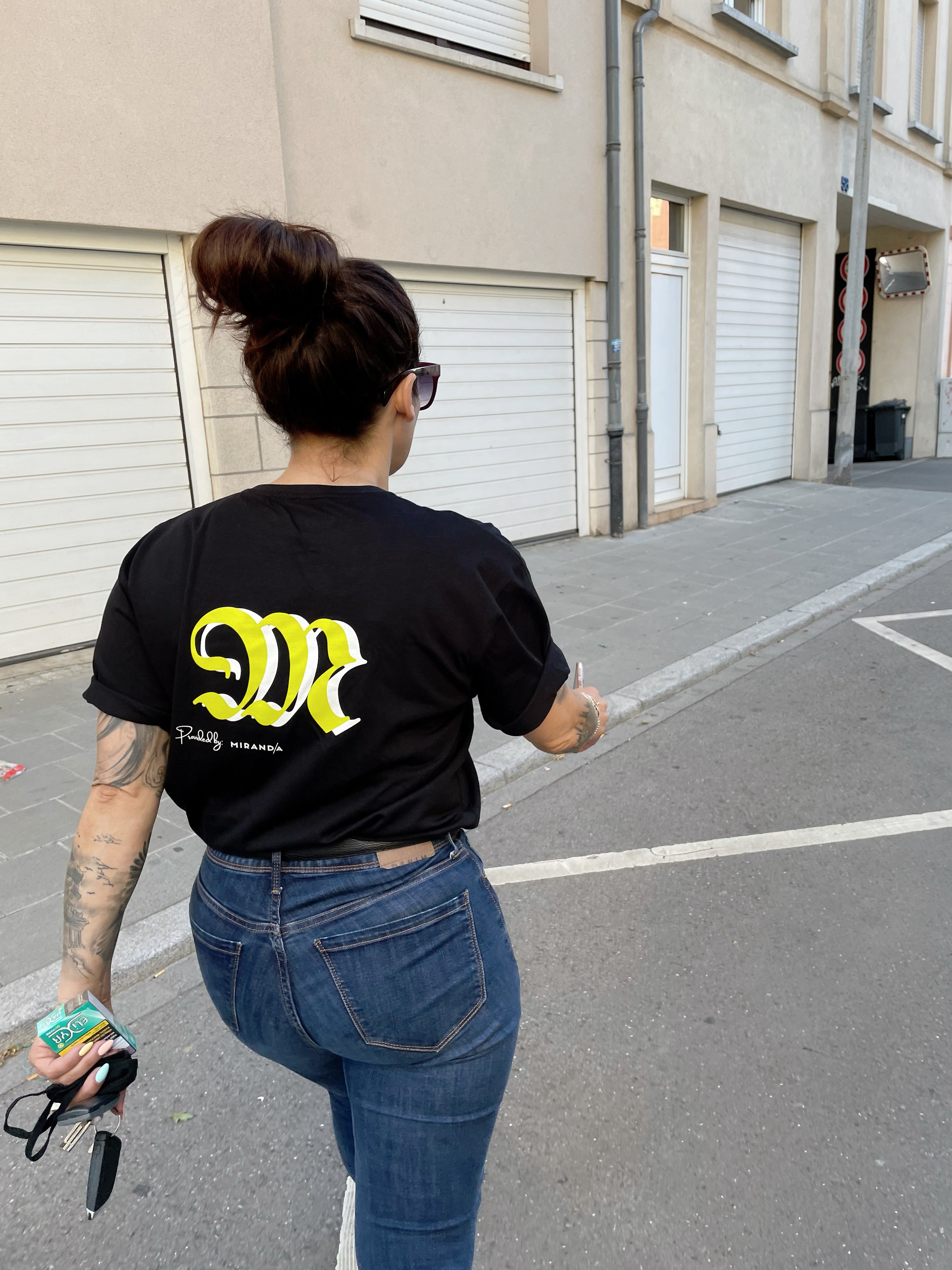 Camiseta Miranda Preta / Verde