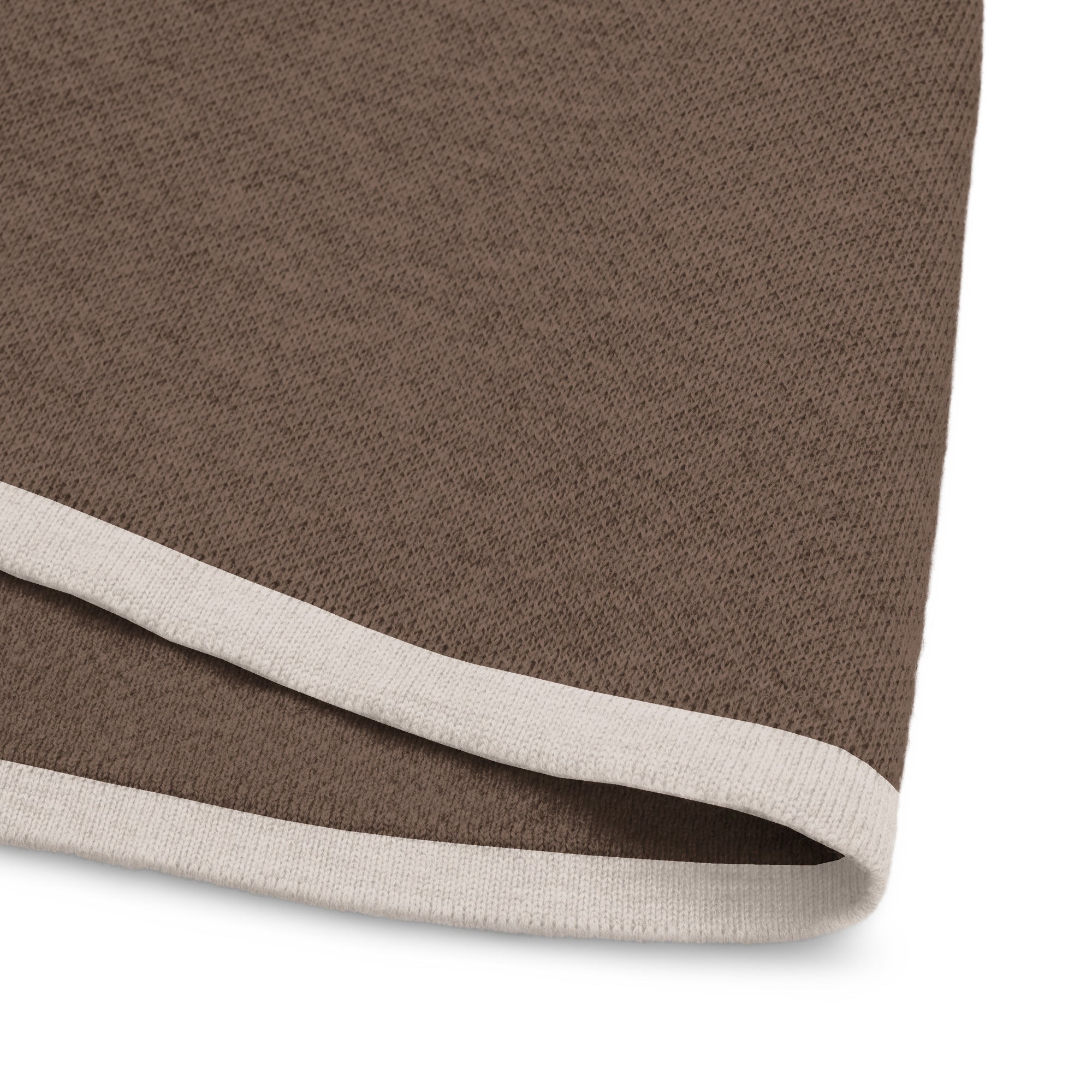 T-shirt clássica de malha caramelo