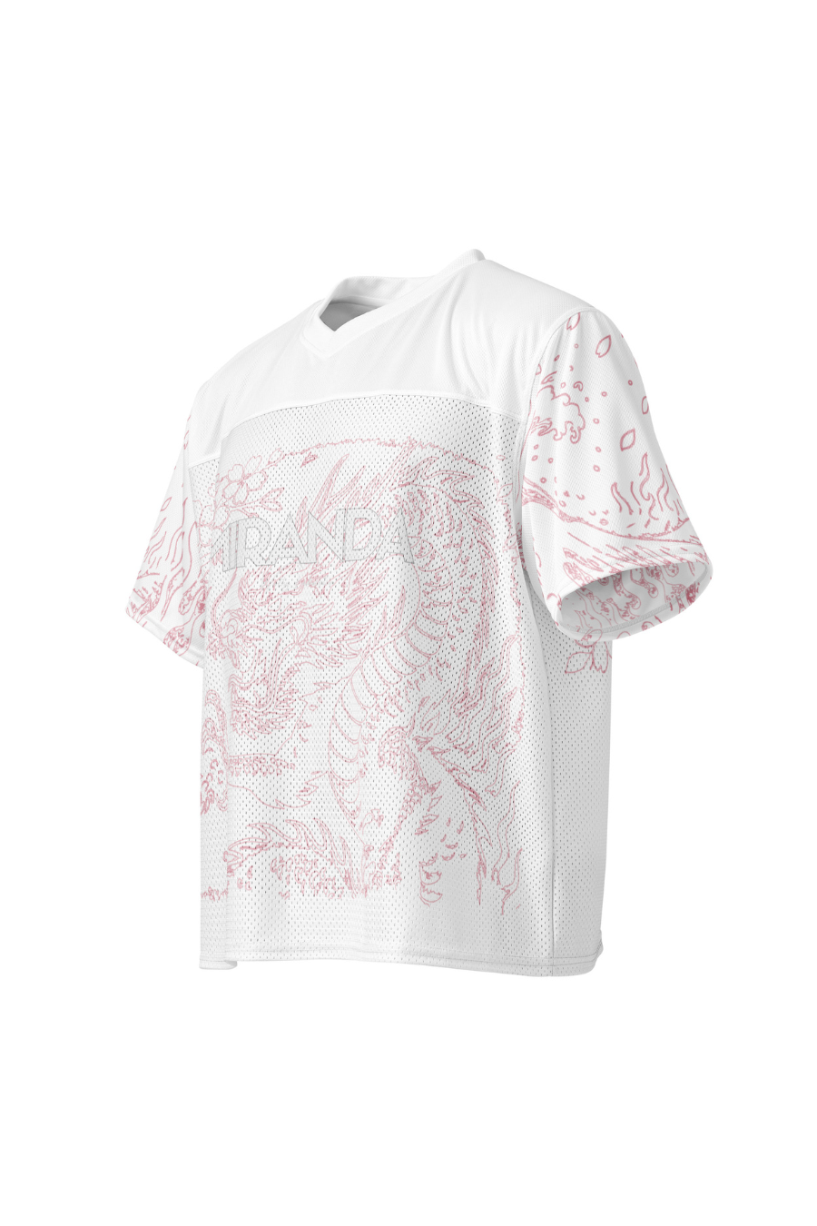 White Mesh Boxy Dragon Jersey