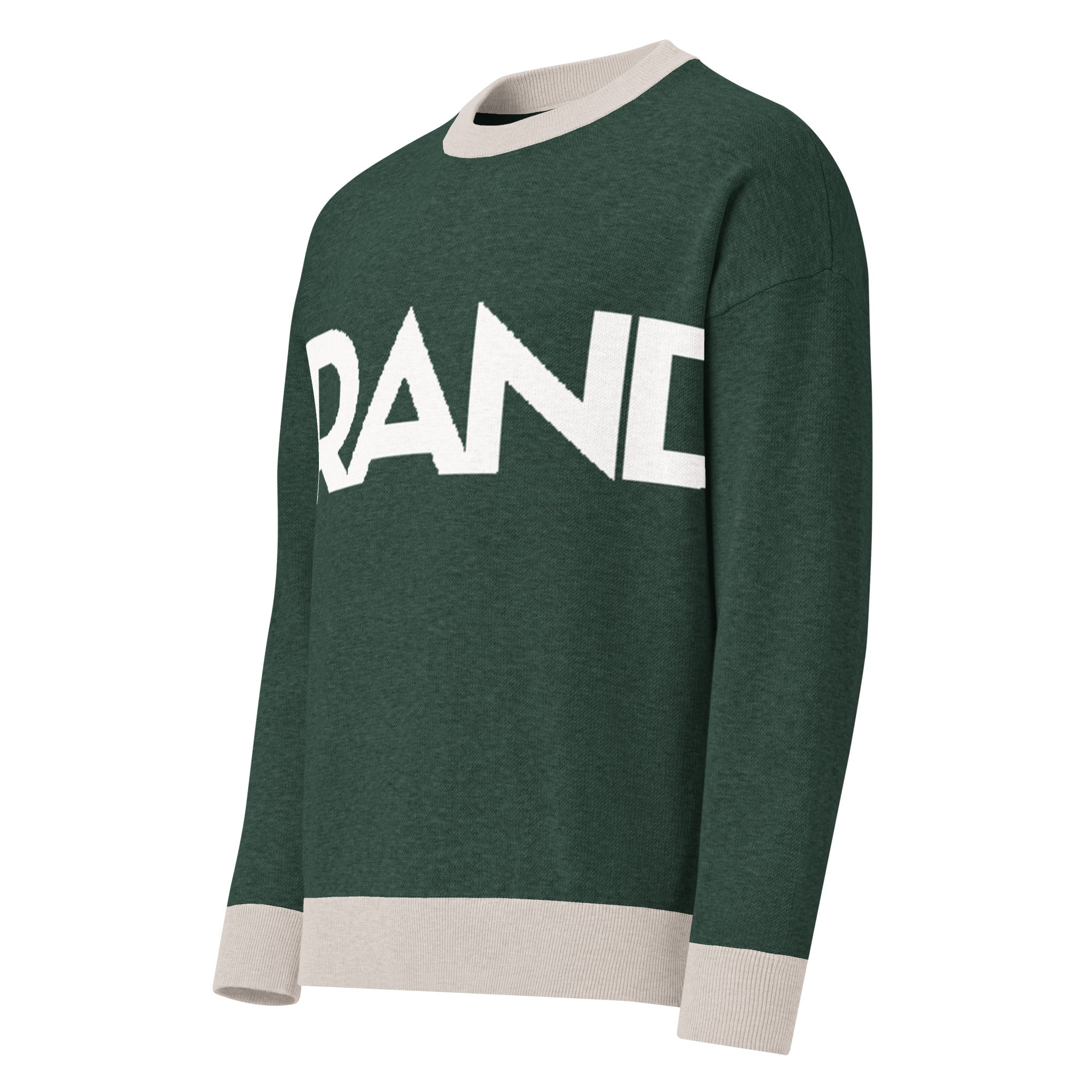 Pull ras du cou en tricot Pine coupe décontractée
